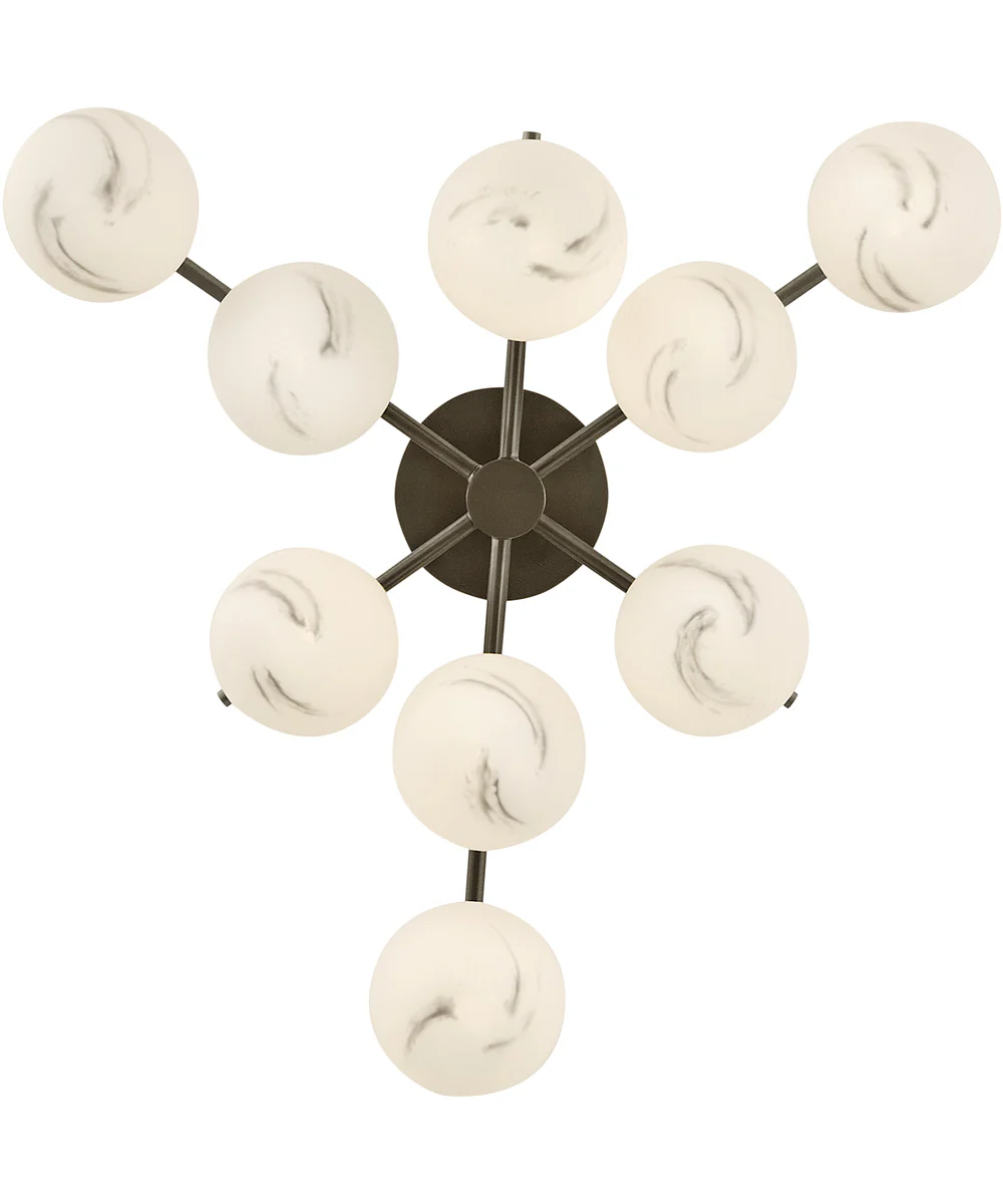 Selene 9-Light Large Semi-Flush Mount in Black Oxide - Image 5