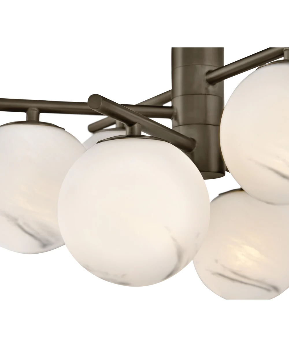 Selene 9-Light Large Semi-Flush Mount in Black Oxide - Image 6