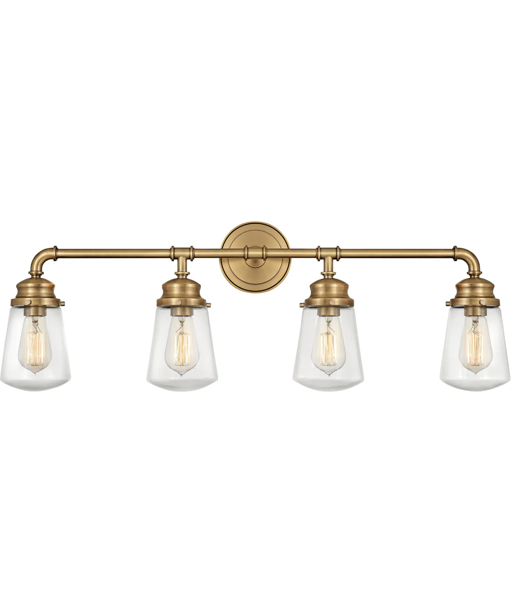 Fritz 4-Light Vanity in Heritage Brass