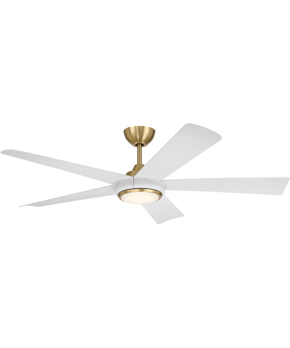 Frye 52" 5-Blade Indoor ceiling Fan 1-Light Fan Satin Brass - Image 2