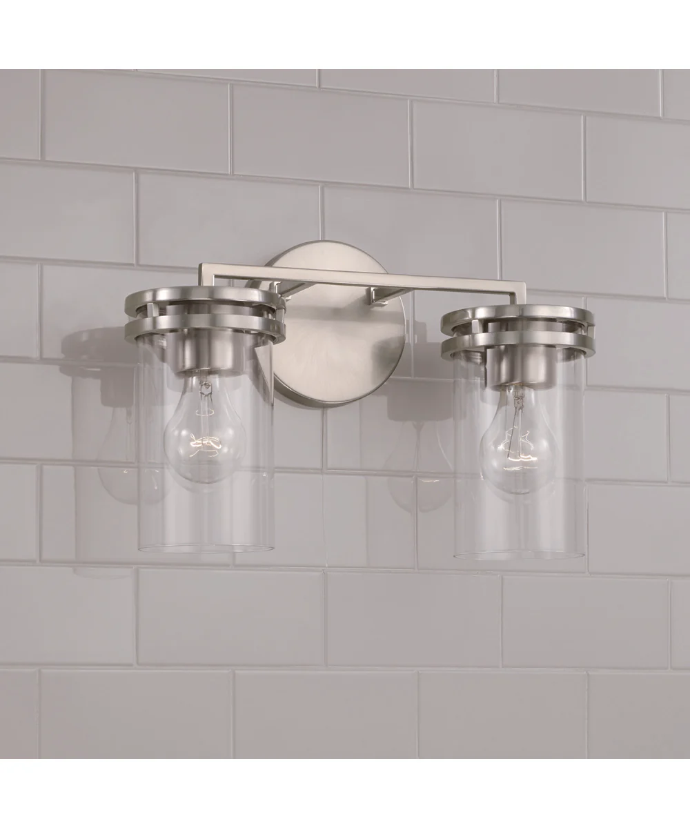 Fuller 2-Light Vanity Brushed Nickel - Image 2