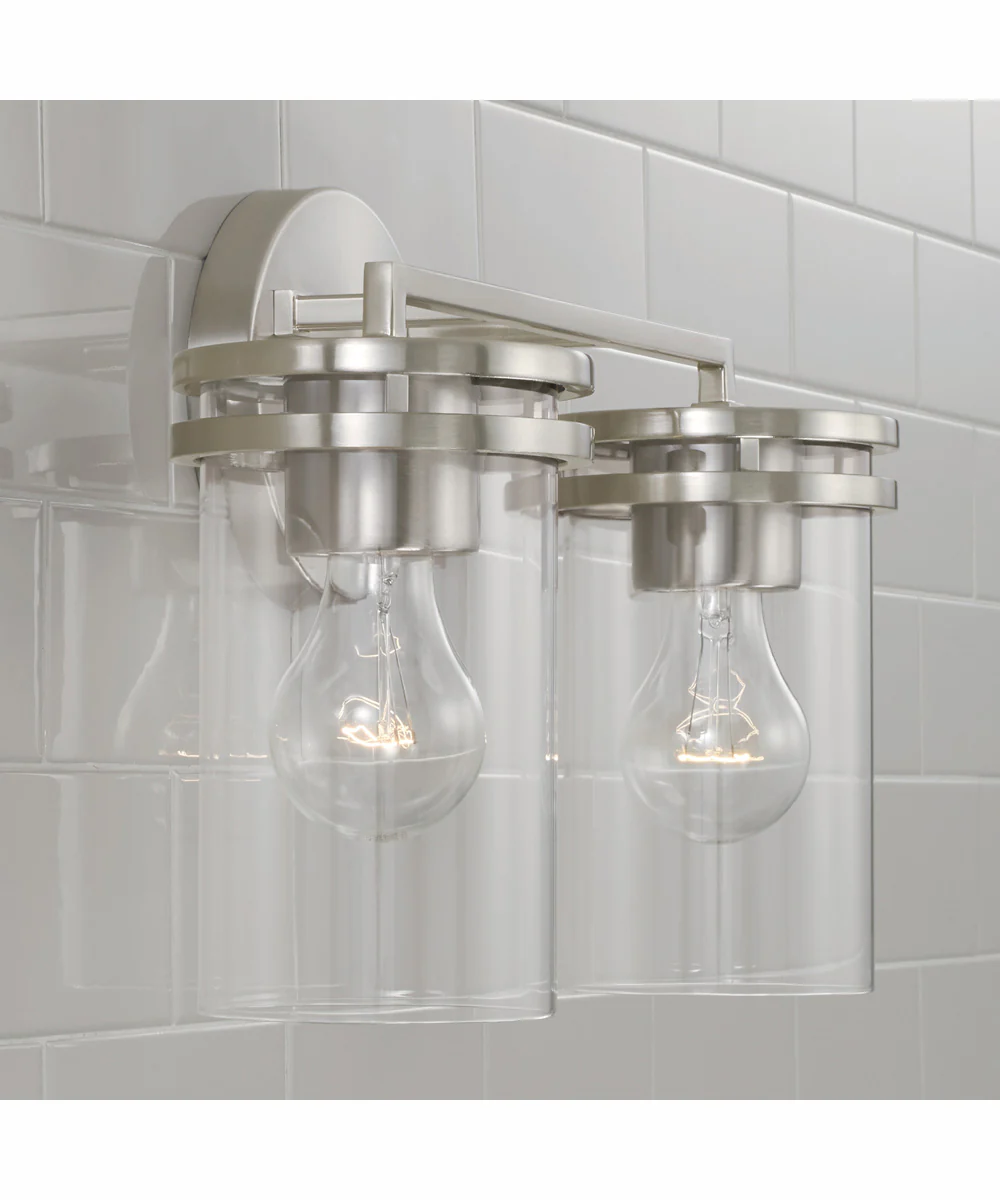 Fuller 2-Light Vanity Brushed Nickel - Image 3