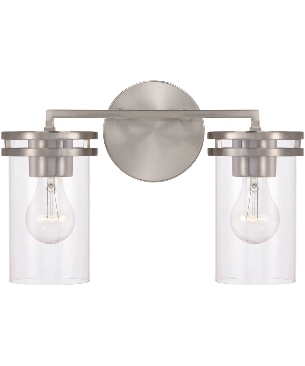 Fuller 2-Light Vanity Brushed Nickel - Image 5