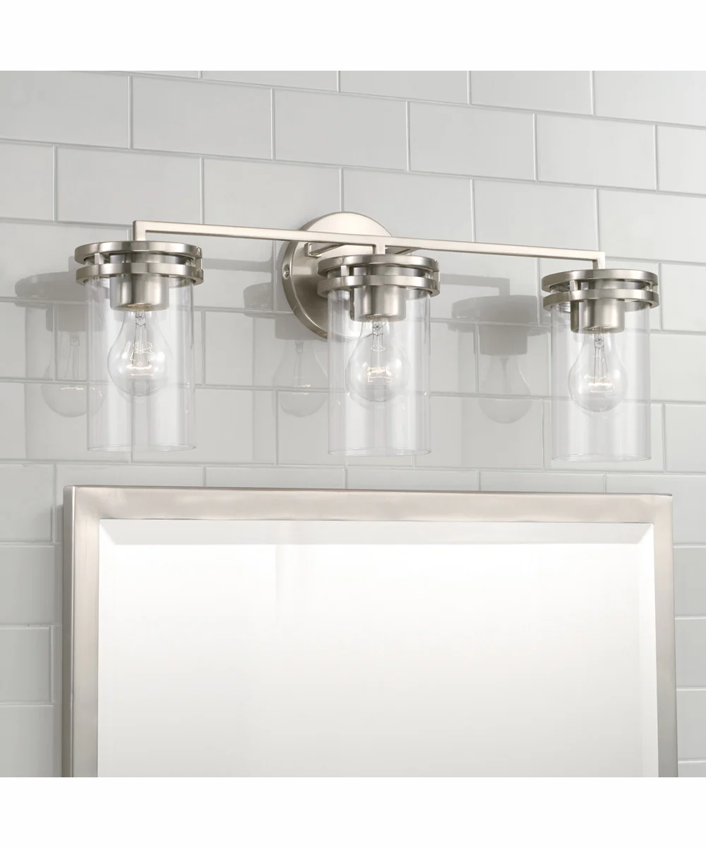 Fuller 3-Light Vanity Brushed Nickel - Image 2