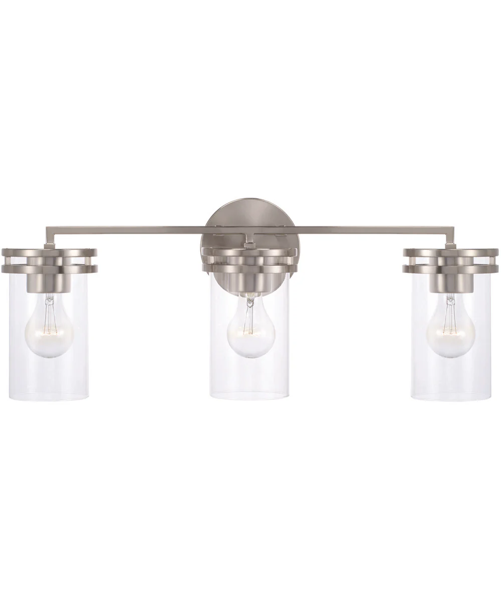 Fuller 3-Light Vanity Brushed Nickel - Image 5