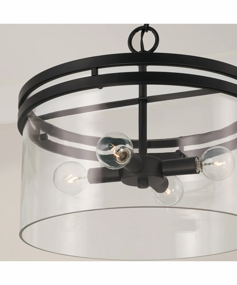Fuller 4-Light Semi-Flush Matte Black - Image 3