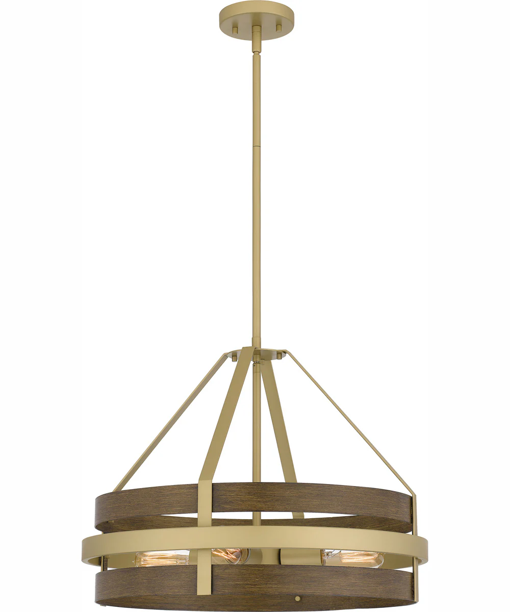 Gadsen 4-light Pendant Champagne Gold - Image 2