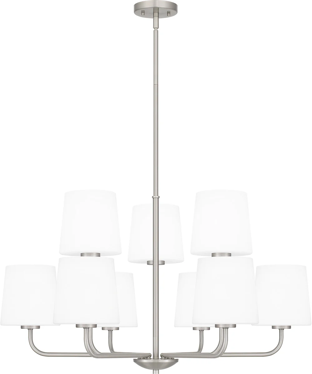 Gallagher 9-light Chandelier Brushed Nickel - Image 3