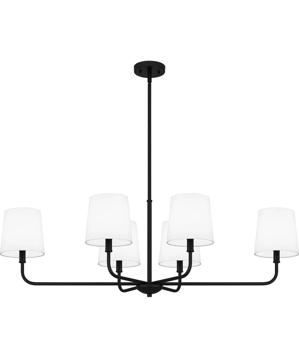 Gallagher Medium 6-light Island Light Matte Black - Image 4