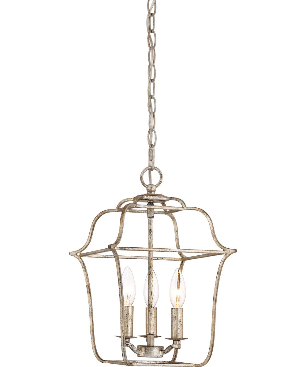 Gallery 3-light Pendant Century Silver Leaf