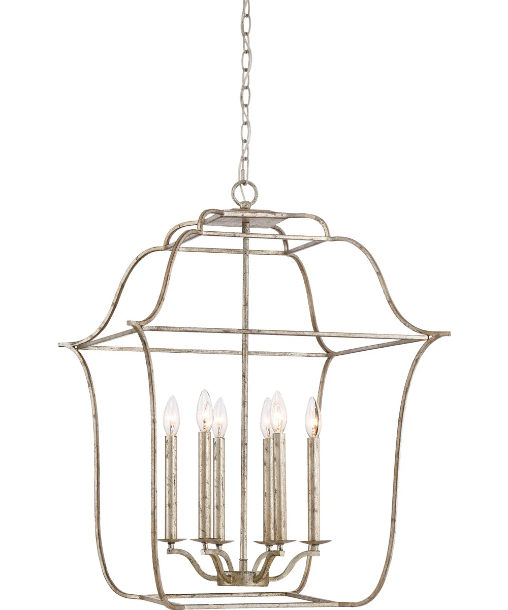 Gallery 6-light Pendant Century Silver Leaf - Image 2