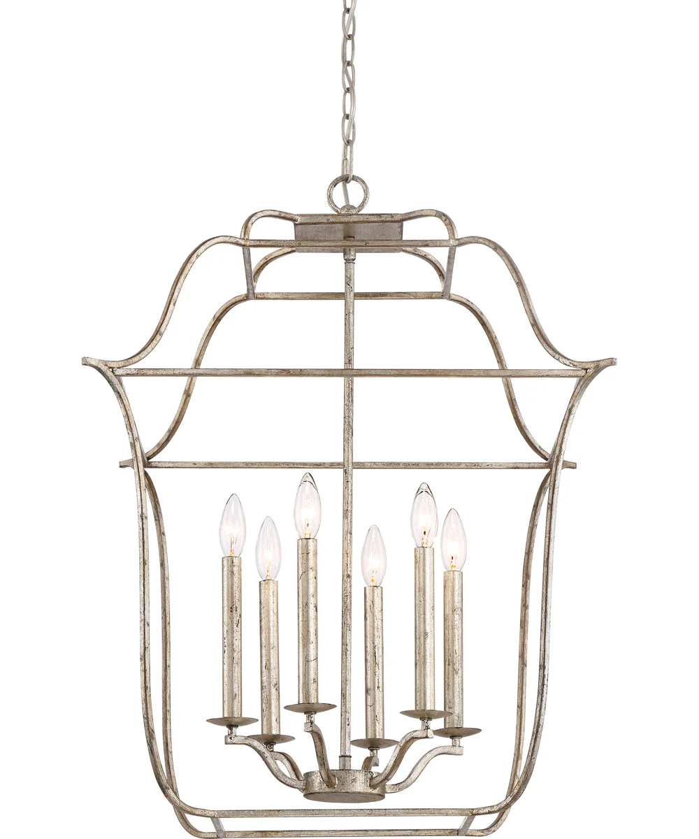 Gallery 6-light Pendant Century Silver Leaf - Image 5