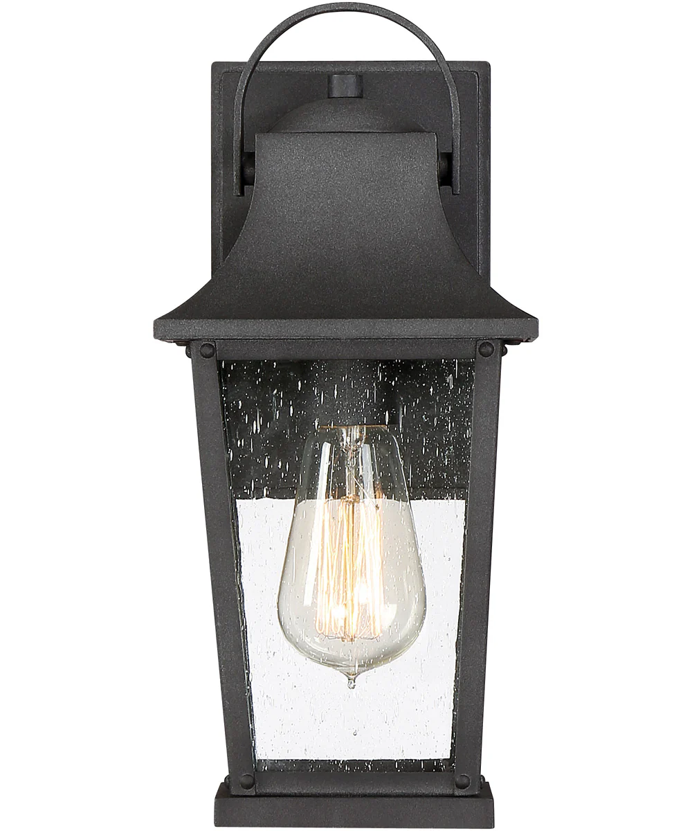 Galveston Small 1-light Outdoor Wall Light Mottled Black - Image 4