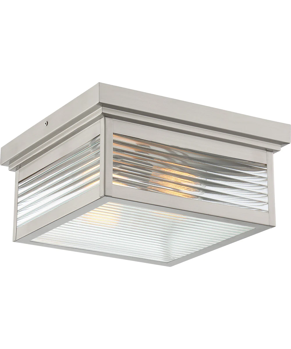 Gardner 2-light Flush Mount Stainless Steel - Image 2
