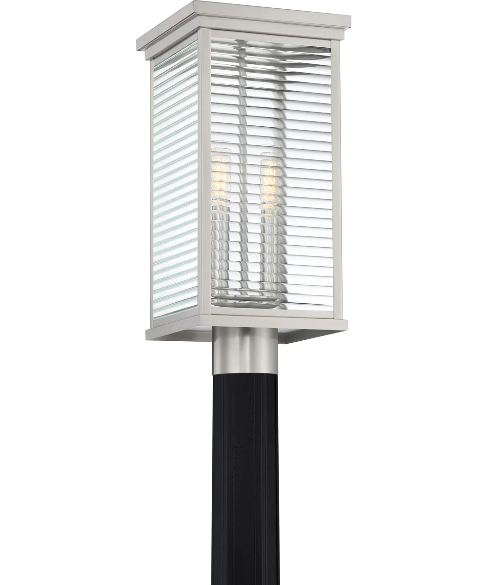 Gardner Large 2-light Outdoor Post Light Stainless Steel - Image 4