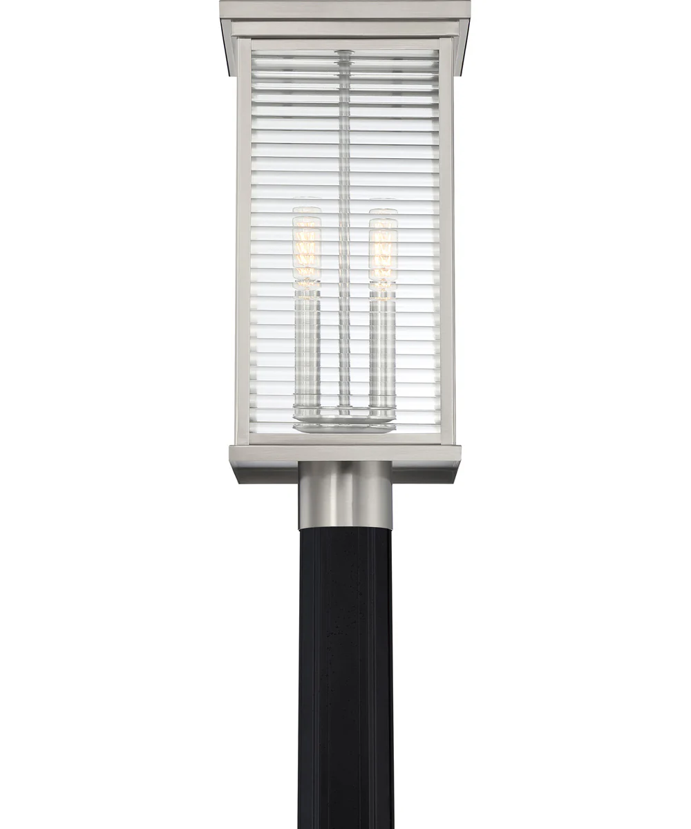 Gardner Large 2-light Outdoor Post Light Stainless Steel - Image 6