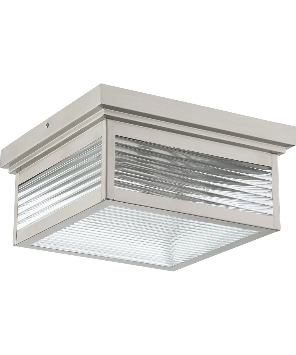 Gardner Medium 2-light Outdoor Ceiling Light Stainless Steel - Image 3