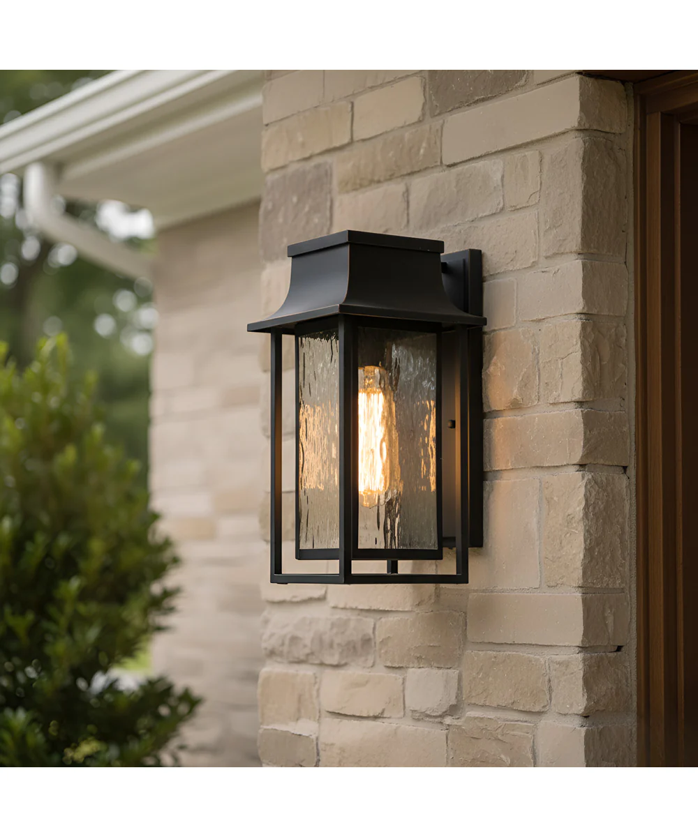 Garner 1-light Outdoor Wall Light Matte Black - Image 2