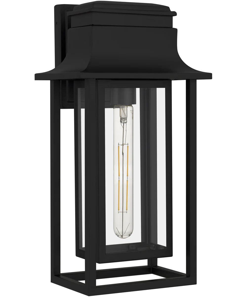 Garner 1-light Outdoor Wall Light Matte Black - Image 5