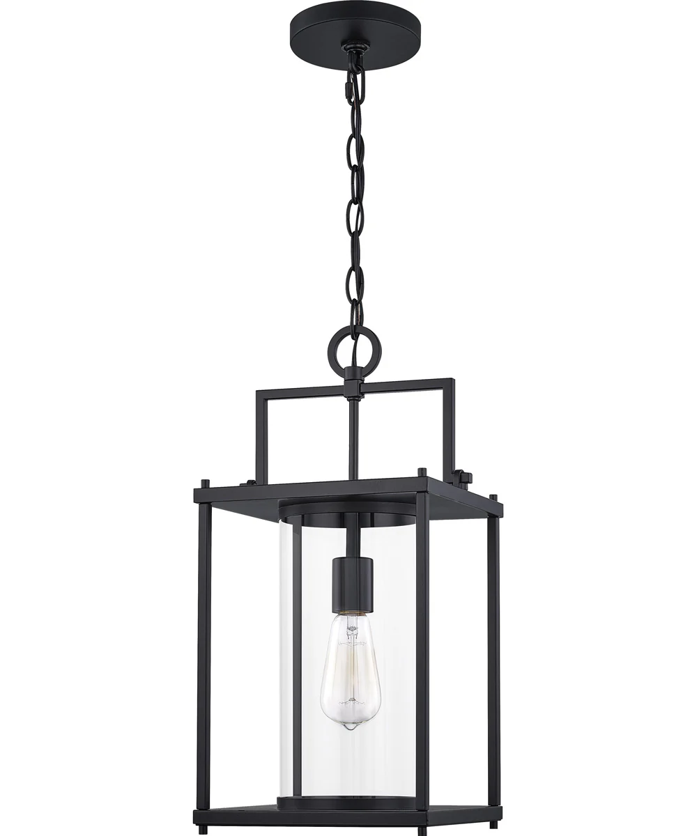 Garrett Large 1-light Outdoor Pendant Light Matte Black - Image 3