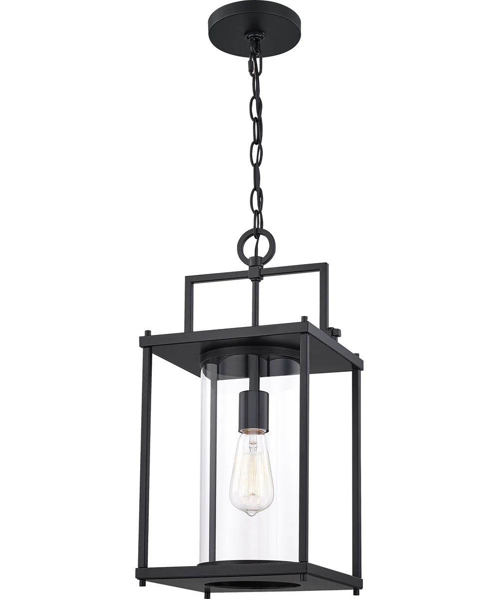 Garrett Large 1-light Outdoor Pendant Light Matte Black - Image 5