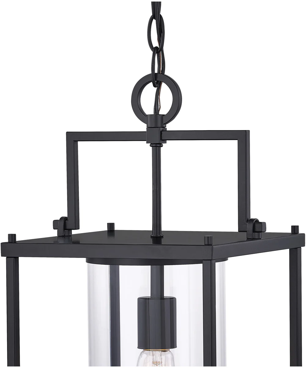Garrett Large 1-light Outdoor Pendant Light Matte Black - Image 6