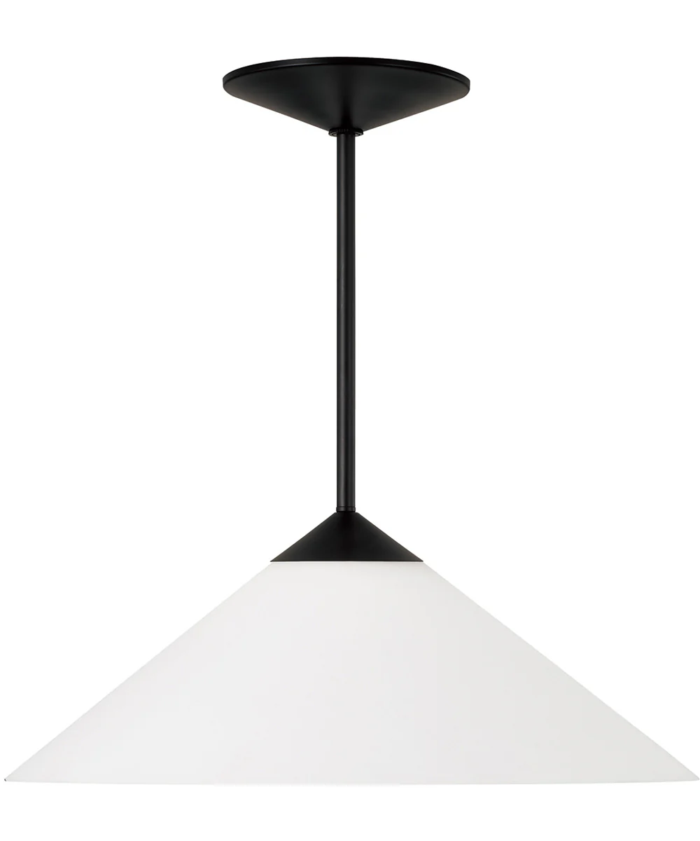 Gatsby 1-Light Pendant Matte Black