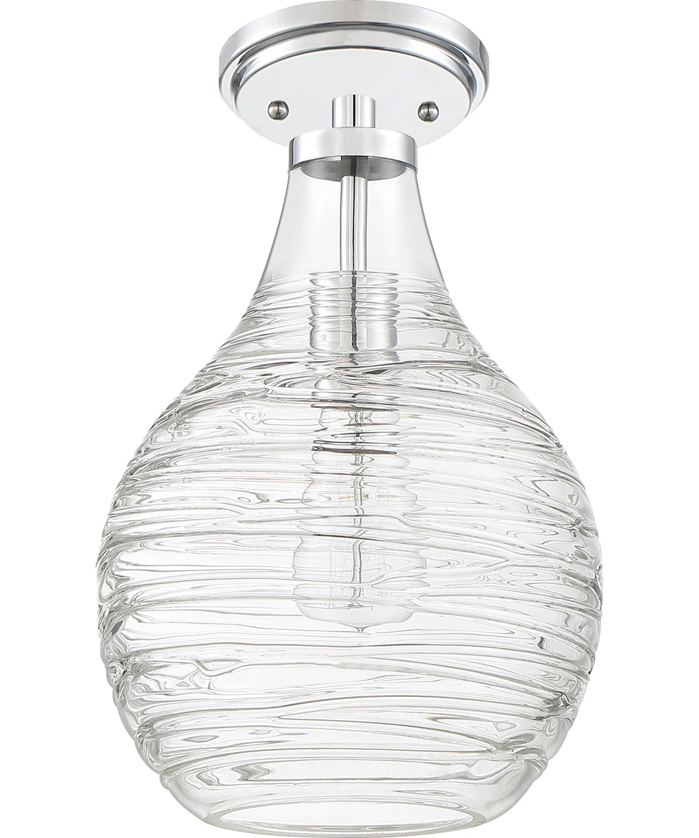 Genie 1-light Semi Flush Mount Polished Chrome - Image 3