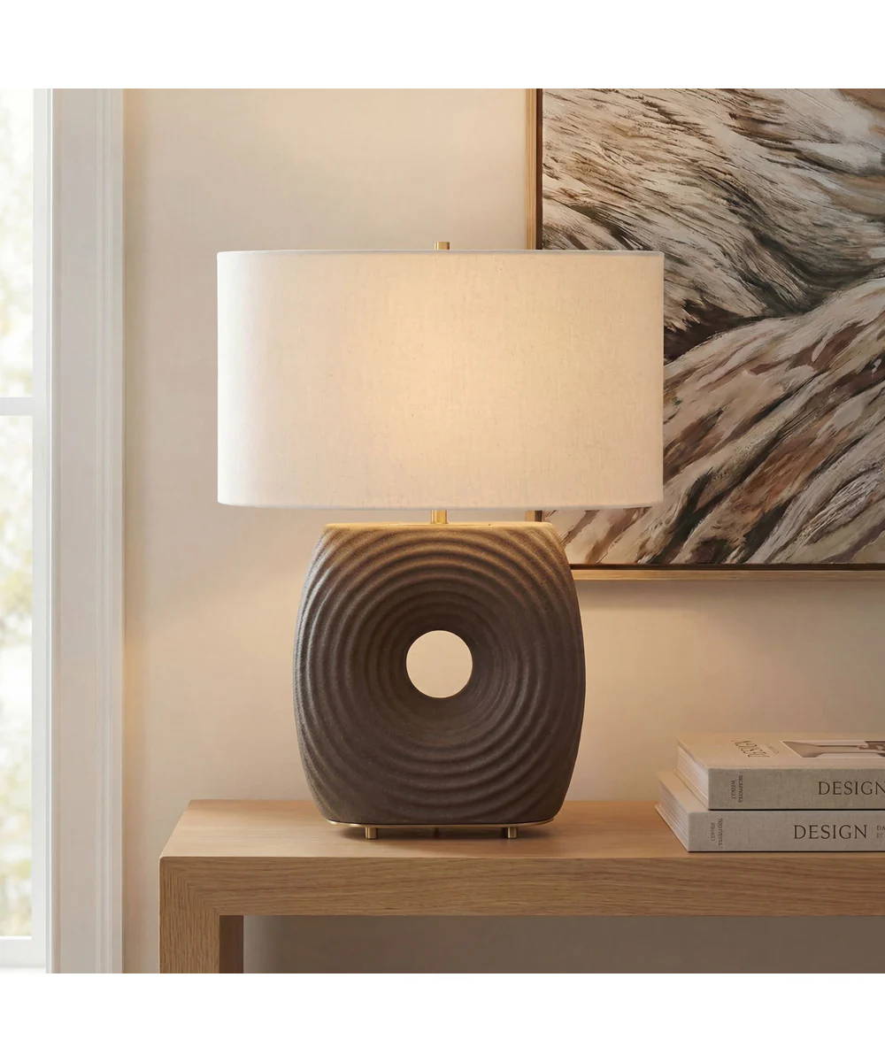 Geno Concentric Ribbed Table Lamp - Image 2
