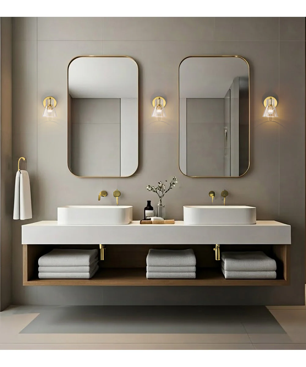 Gianna 1-Light Vanity & Wall Vintage Brass - Image 2