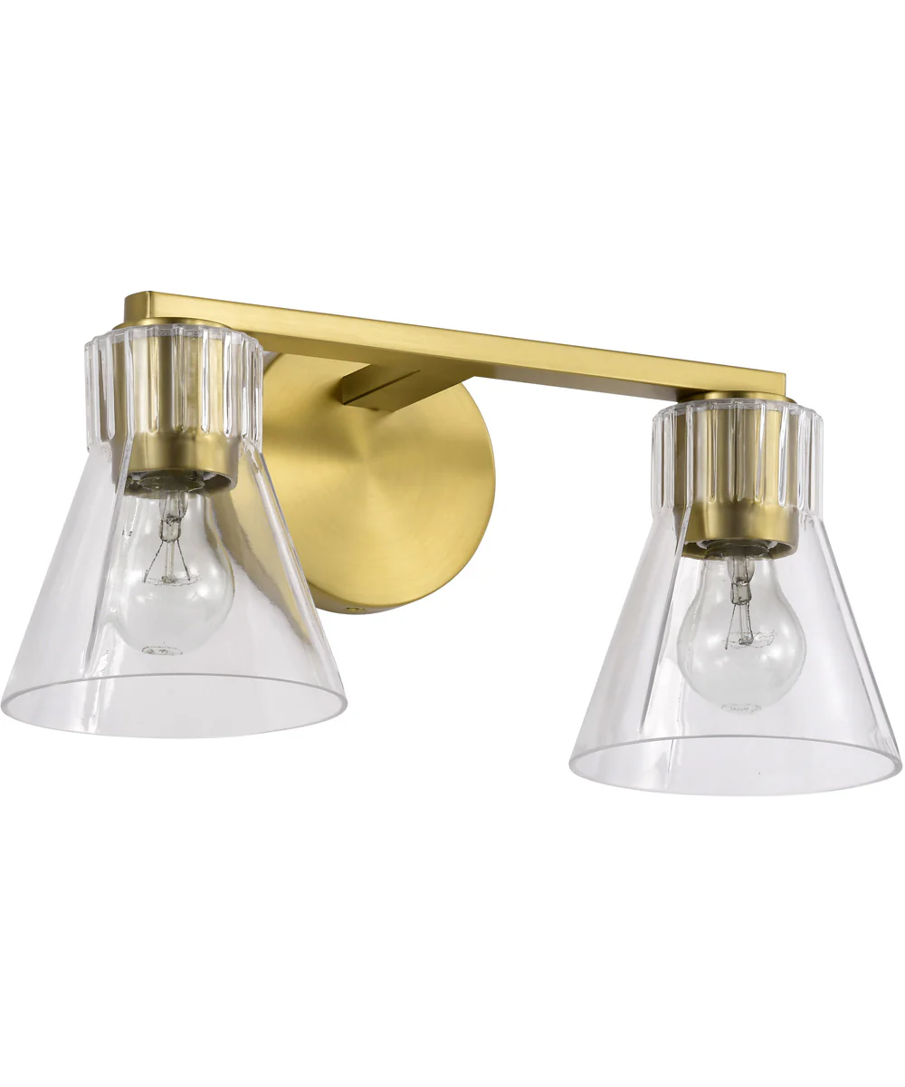 Gianna 2-Light Vanity & Wall Vintage Brass - Image 5