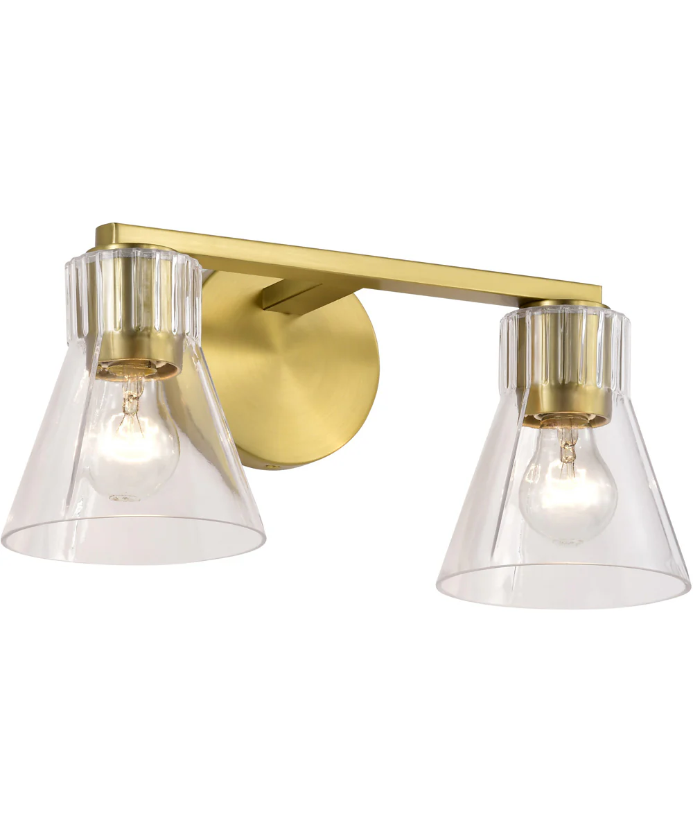 Gianna 2-Light Vanity & Wall Vintage Brass - Image 6