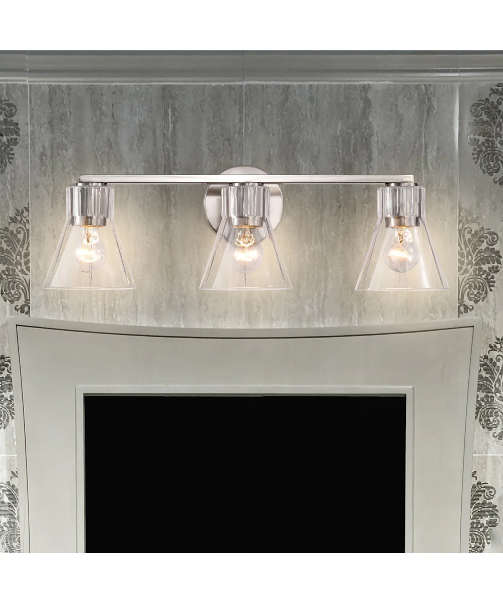 Gianna 3-Light Vanity & Wall Brushed Nickel - Image 3