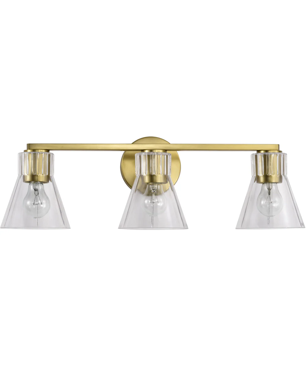 Gianna 3-Light Vanity & Wall Vintage Brass - Image 7