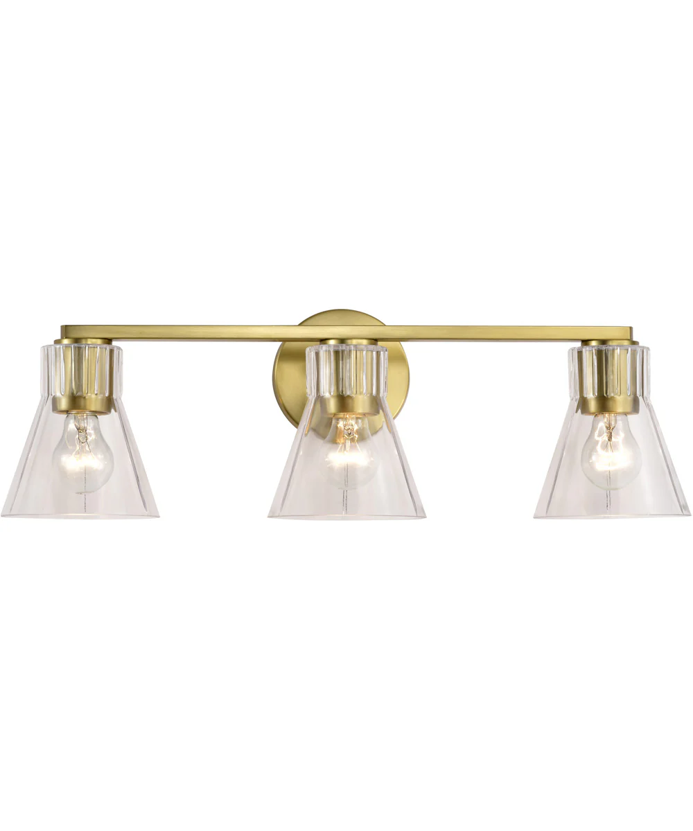 Gianna 3-Light Vanity & Wall Vintage Brass - Image 8