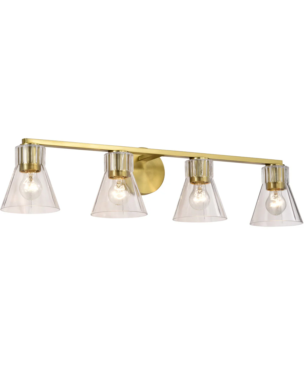 Gianna 4-Light Vanity & Wall Vintage Brass - Image 2