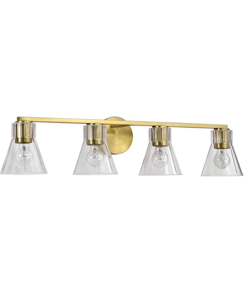 Gianna 4-Light Vanity & Wall Vintage Brass - Image 3