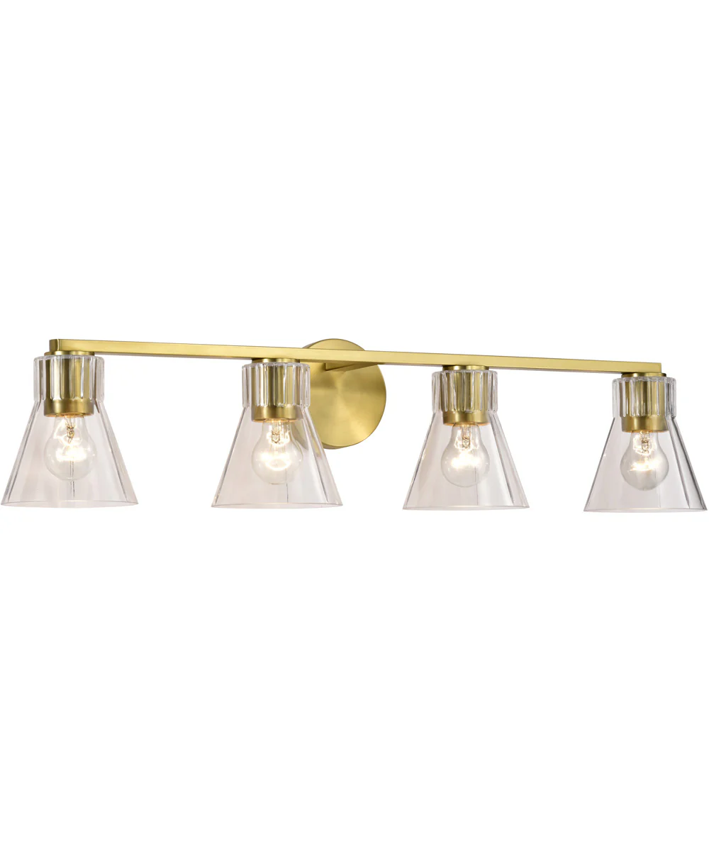 Gianna 4-Light Vanity & Wall Vintage Brass - Image 4