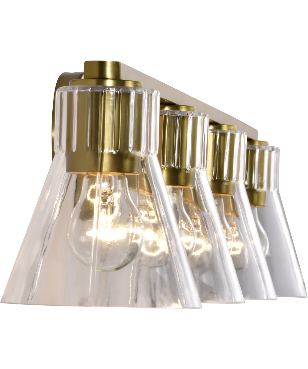 Gianna 4-Light Vanity & Wall Vintage Brass - Image 5