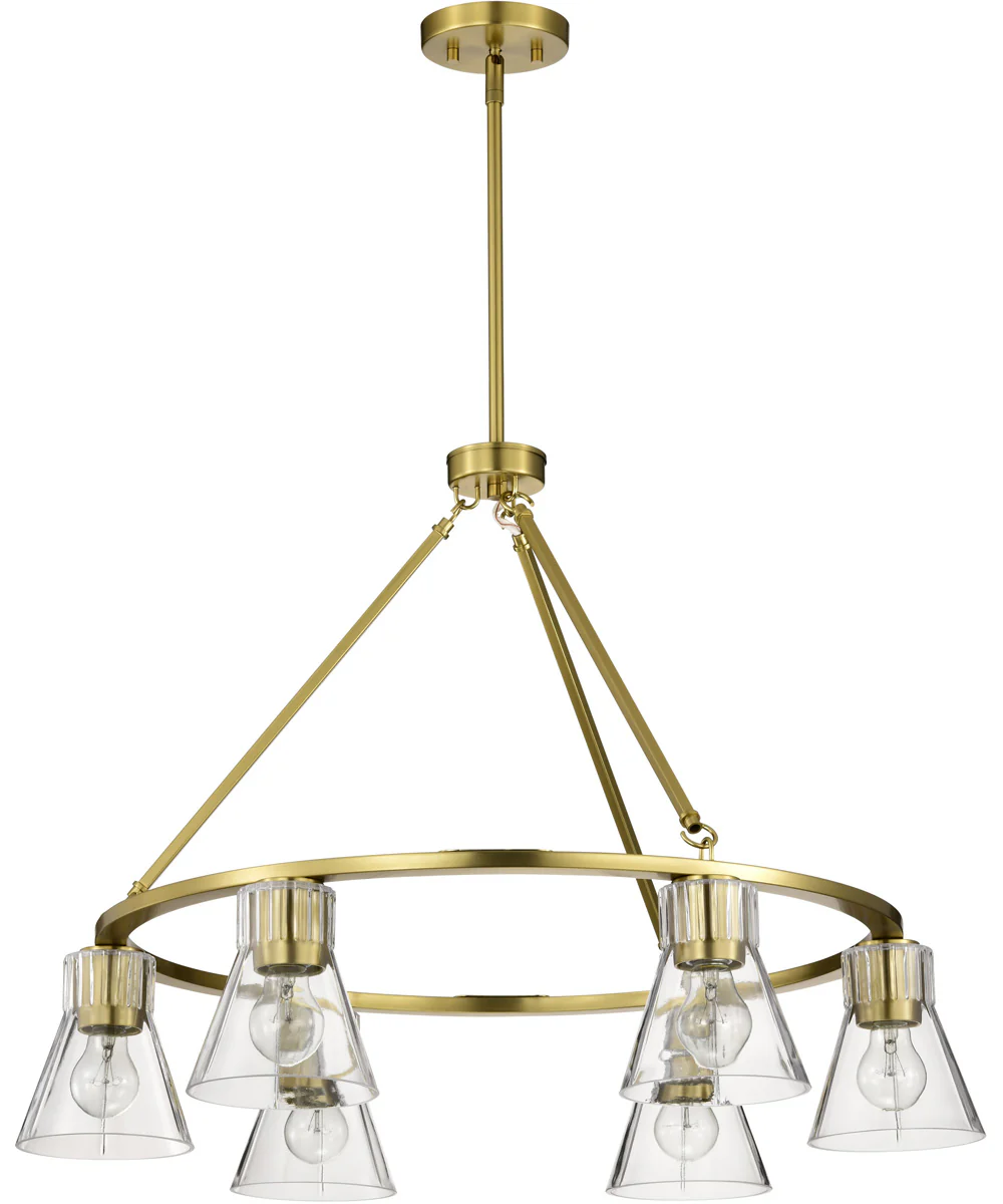 Gianna 6-Light Chandelier Vintage Brass - Image 7