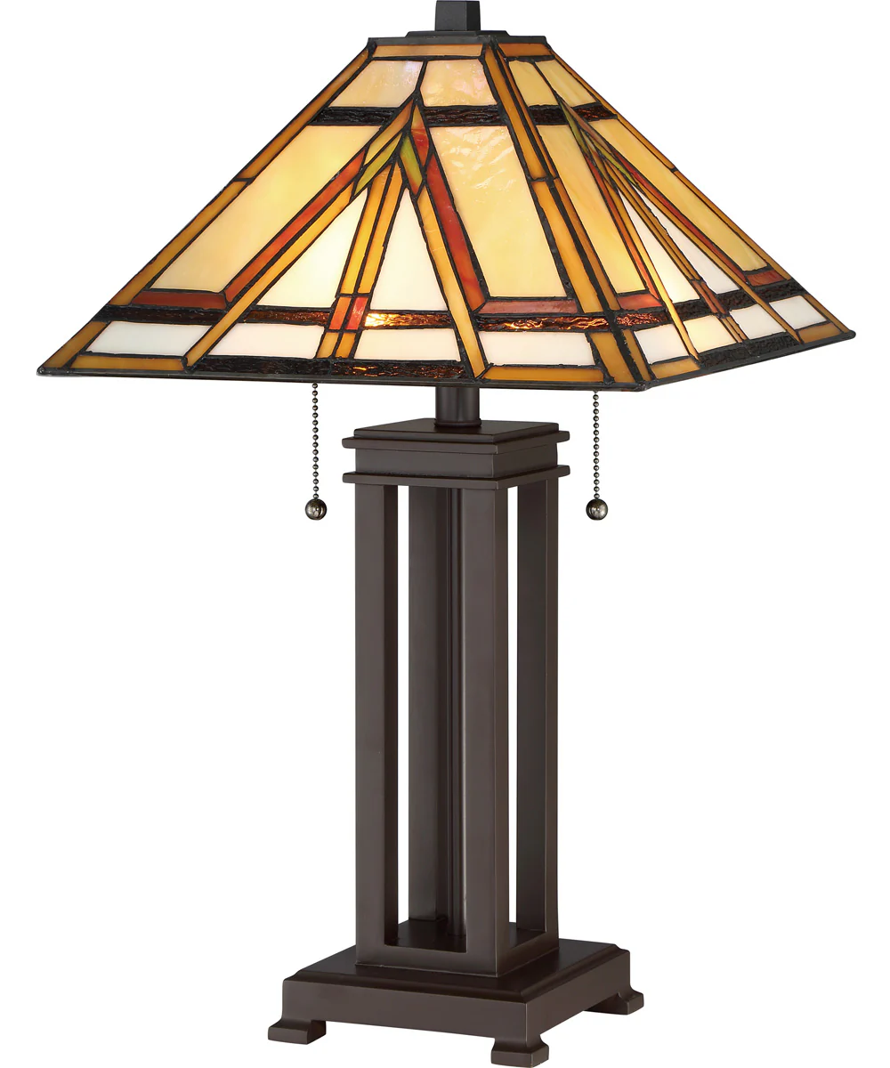 Gibbons Small 2-light Table Lamp Russet