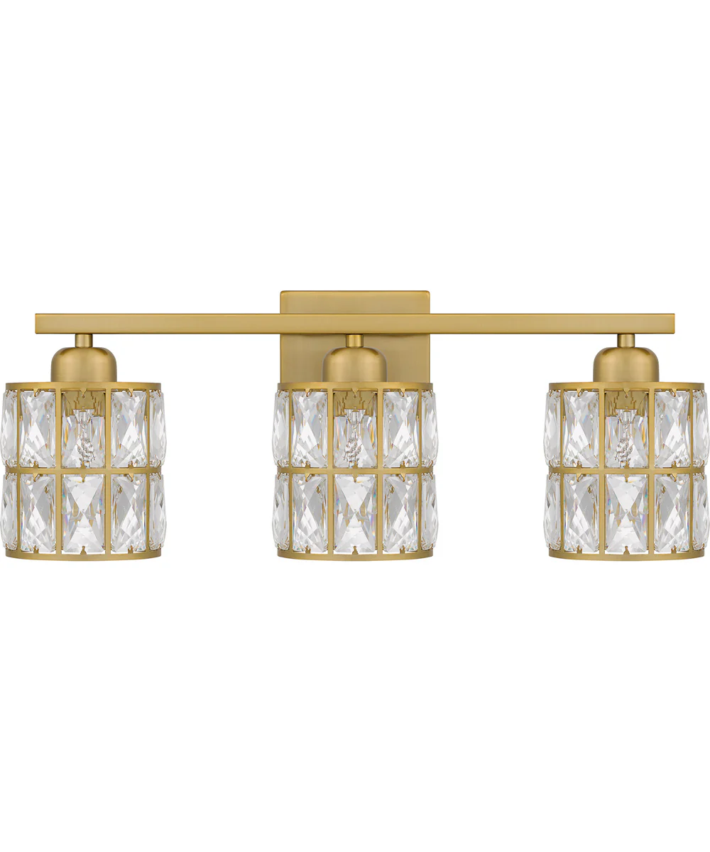 Gibson Large 3-light Bath Light Aged Brass - Image 2