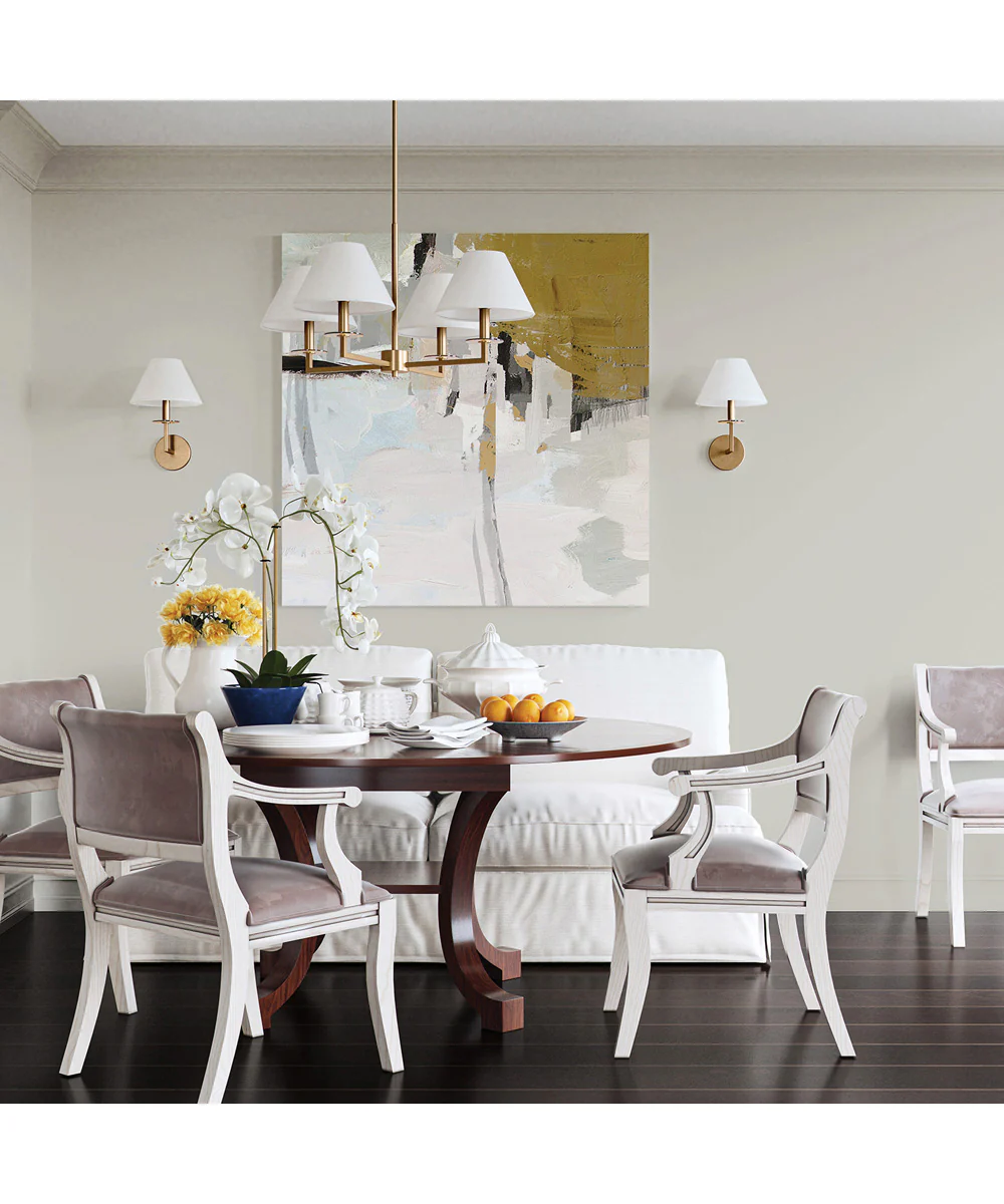 Gilda 4-Light Chandelier Aged Brass - Image 3