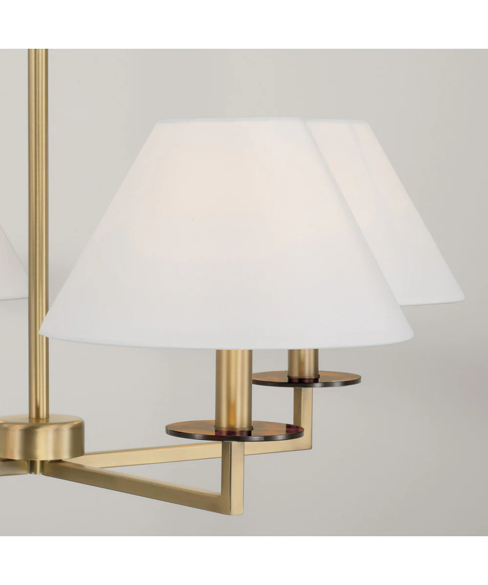 Gilda 4-Light Chandelier Aged Brass - Image 4