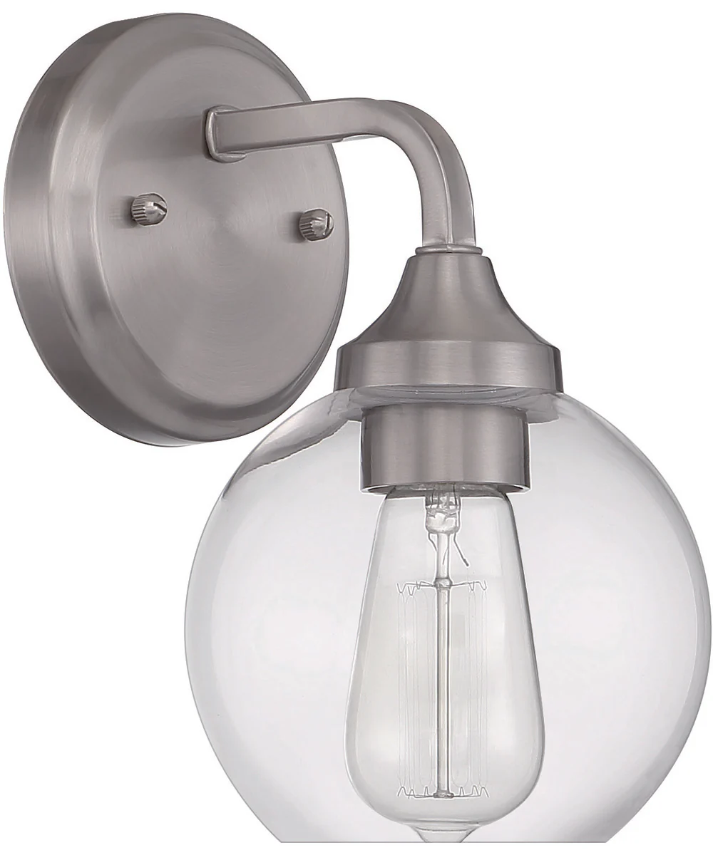 Glenda 1-Light Wall Sconce Brushed Polished Nickel