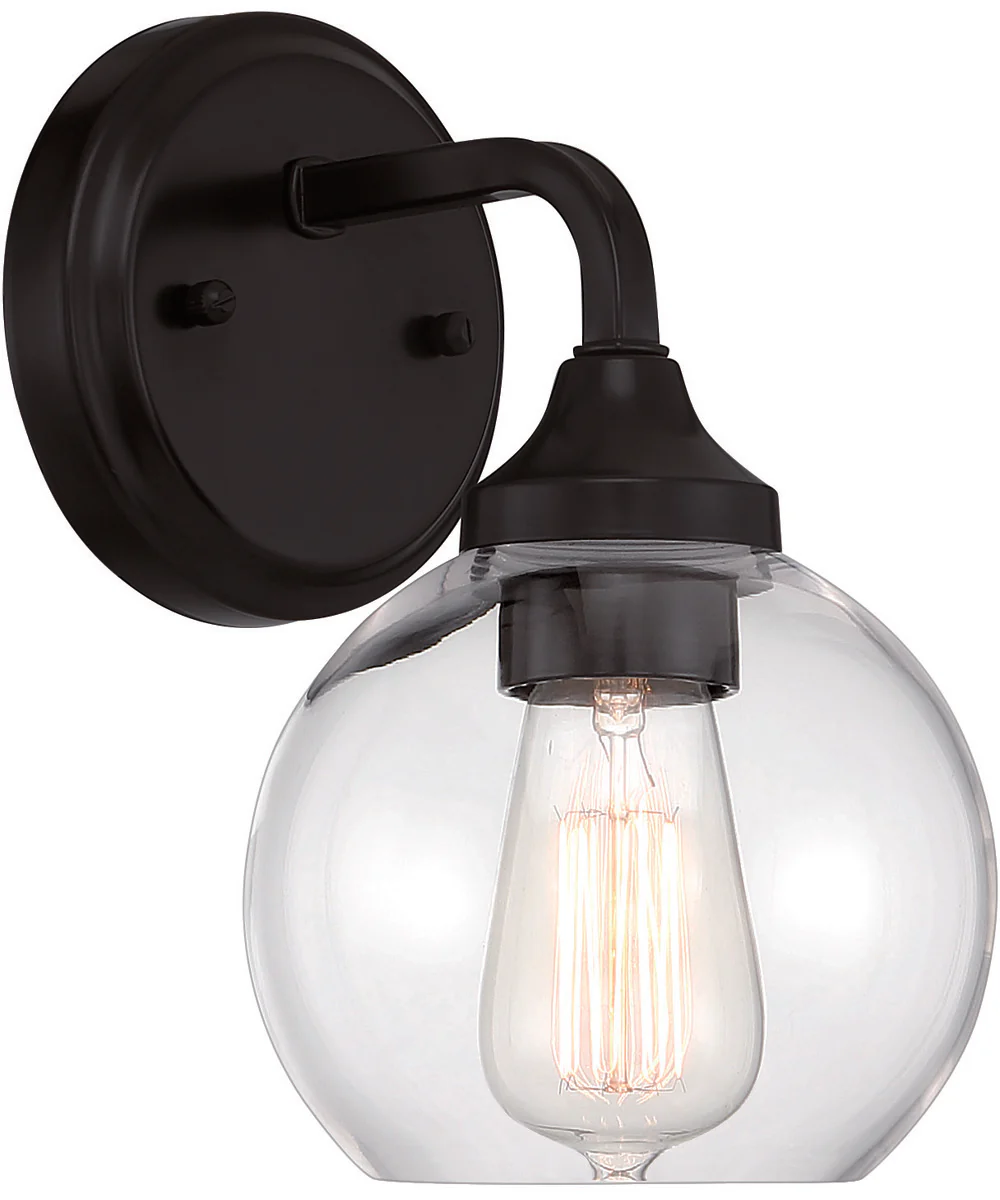 Glenda 1-Light Wall Sconce Flat Black - Image 2