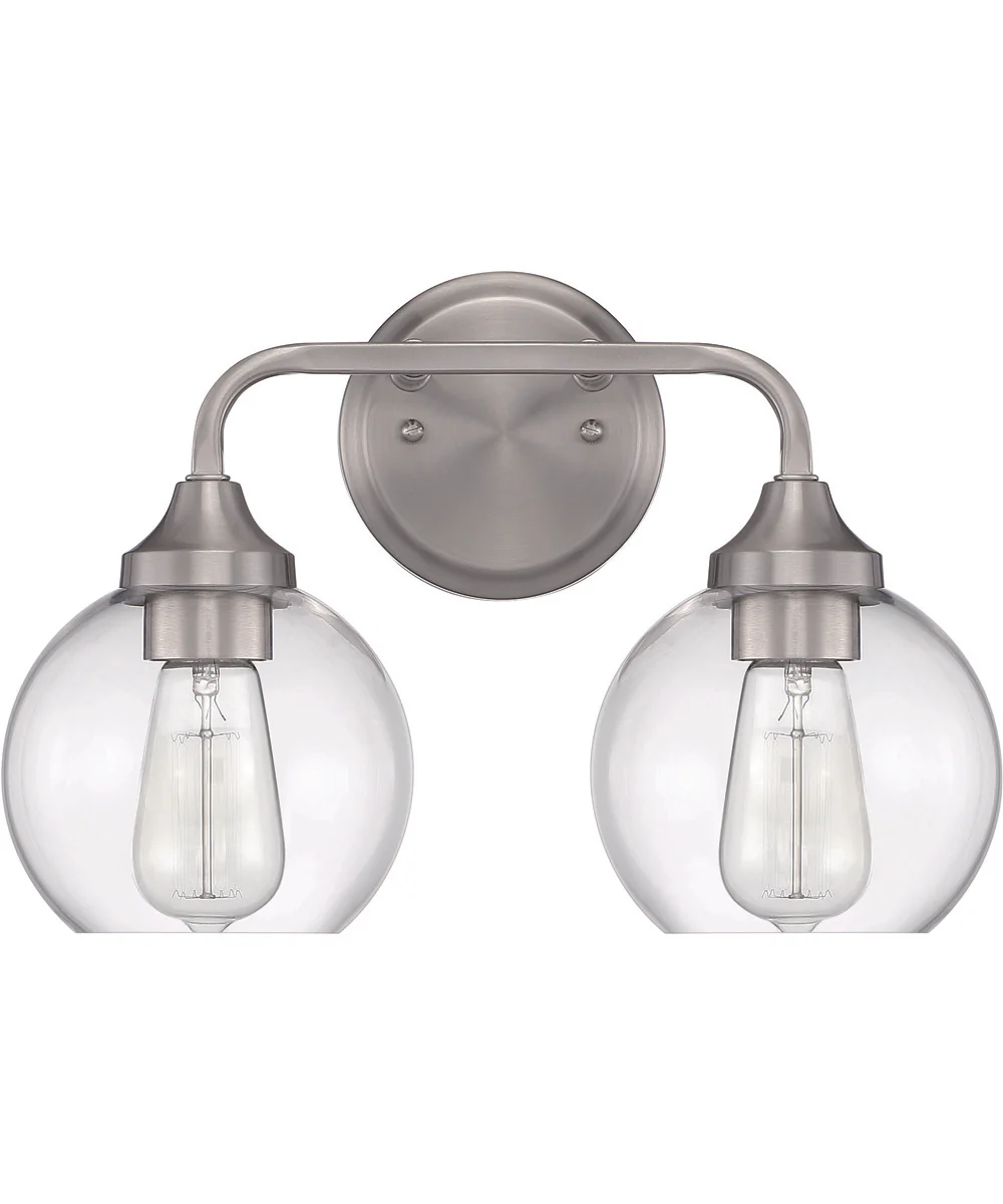 Glenda 2-Light Vanity Brushed Polished Nickel - Image 3