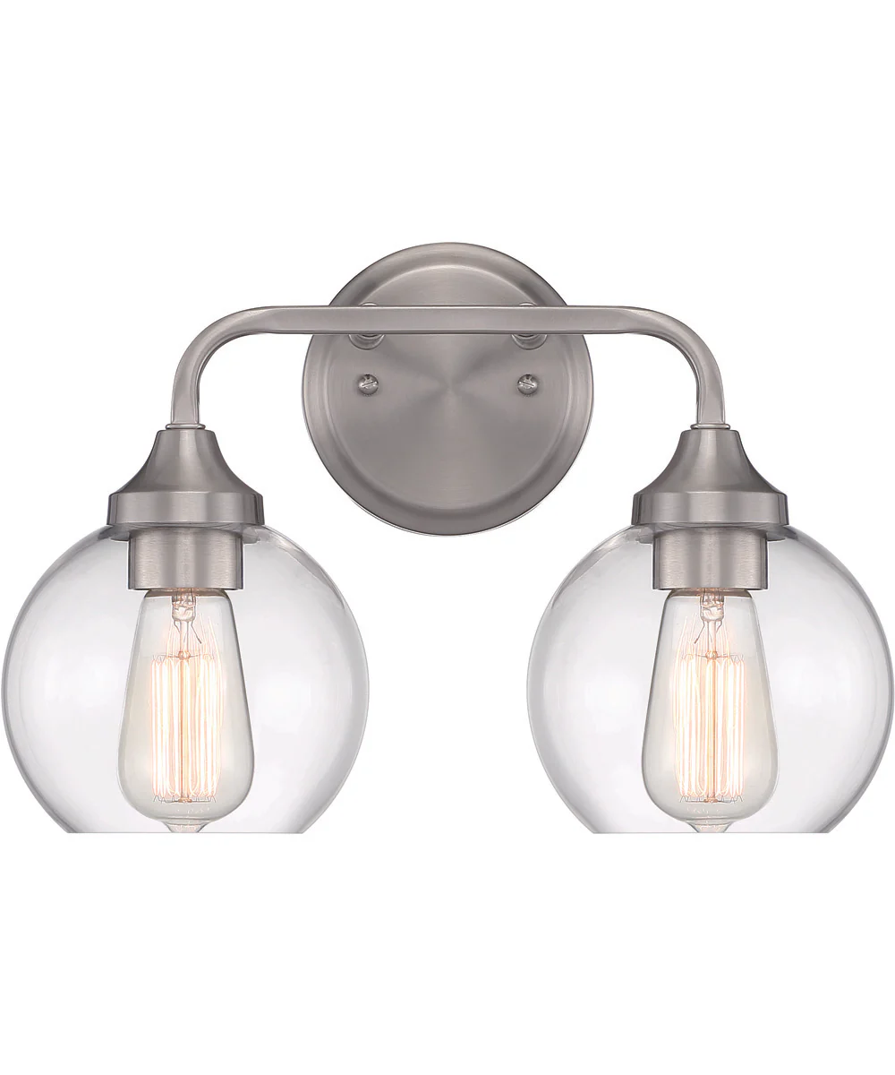 Glenda 2-Light Vanity Brushed Polished Nickel - Image 4
