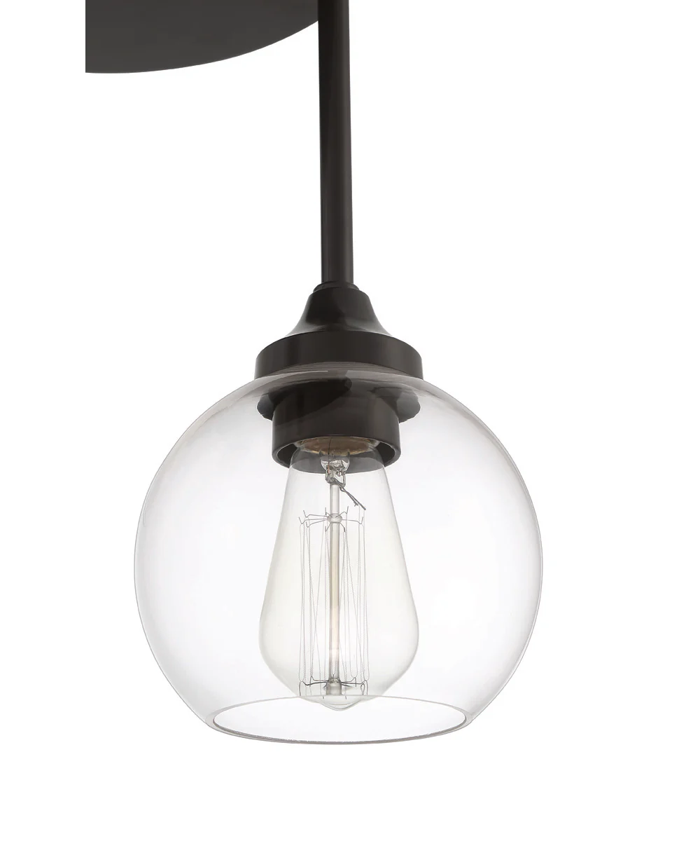 Glenda 3-Light Semi Flush Flat Black - Image 6