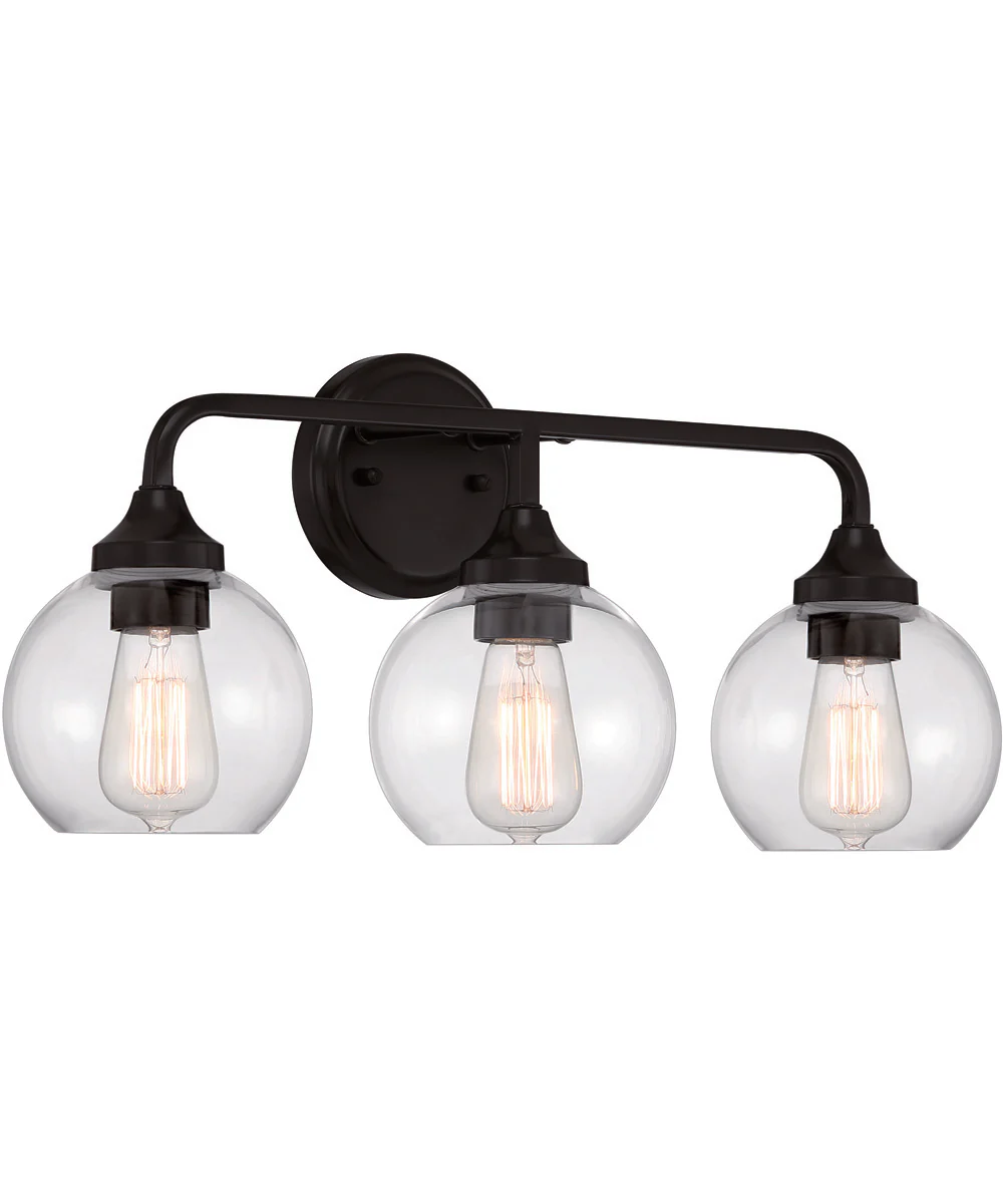 Glenda 3-Light Vanity Flat Black - Image 2